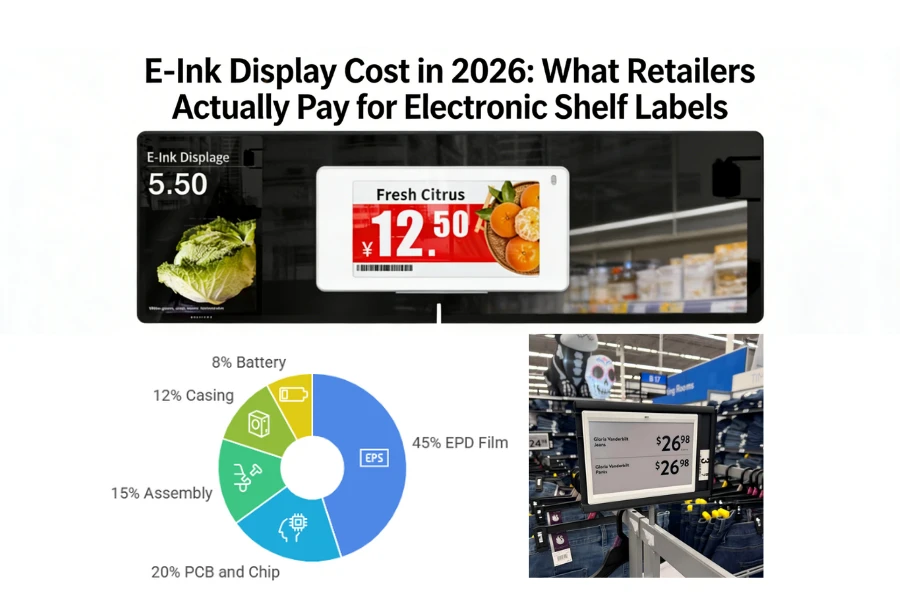 E-Kosto de Ink-ekrano en 2026: Kion Podetalistoj Efektive Pagas por Elektroni...