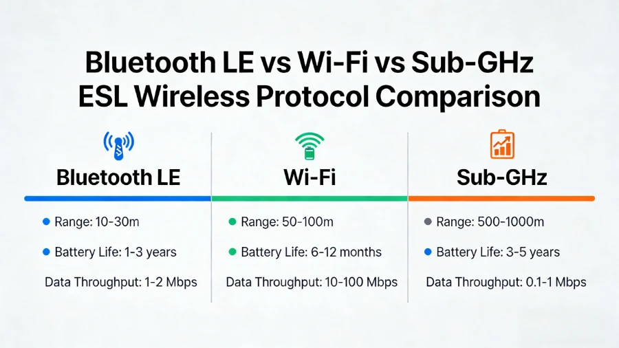 Bluetooth vs Wi-Fi vs Sub-GHz Elektronika bretoetikedo